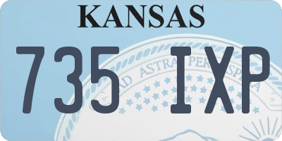 KS license plate 735IXP