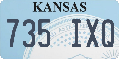KS license plate 735IXQ