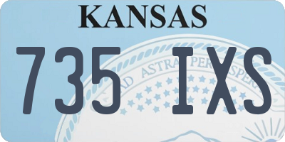 KS license plate 735IXS