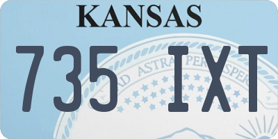 KS license plate 735IXT