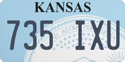 KS license plate 735IXU