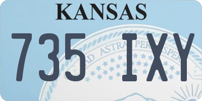 KS license plate 735IXY