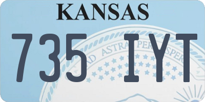 KS license plate 735IYT