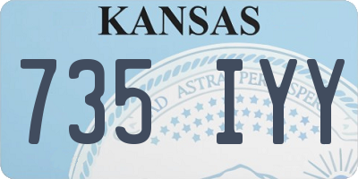 KS license plate 735IYY