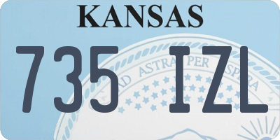 KS license plate 735IZL