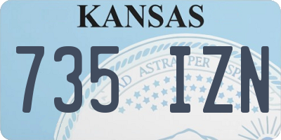 KS license plate 735IZN