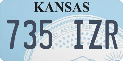 KS license plate 735IZR