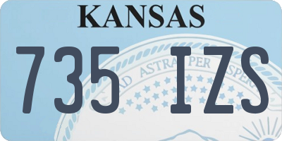 KS license plate 735IZS