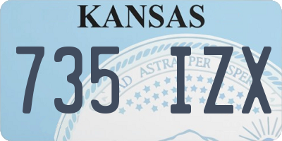 KS license plate 735IZX