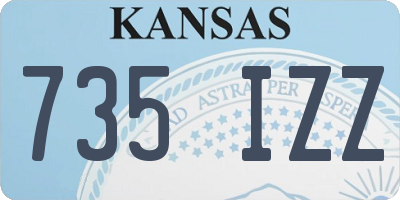 KS license plate 735IZZ