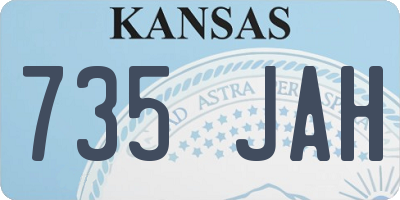 KS license plate 735JAH