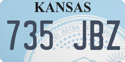 KS license plate 735JBZ