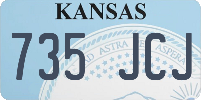 KS license plate 735JCJ