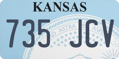 KS license plate 735JCV