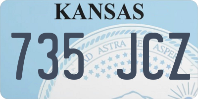 KS license plate 735JCZ