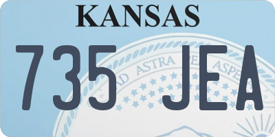 KS license plate 735JEA