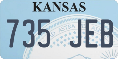 KS license plate 735JEB