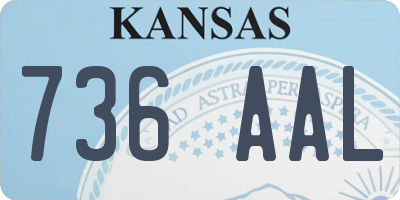 KS license plate 736AAL