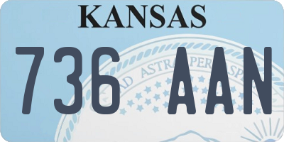 KS license plate 736AAN