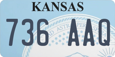KS license plate 736AAQ