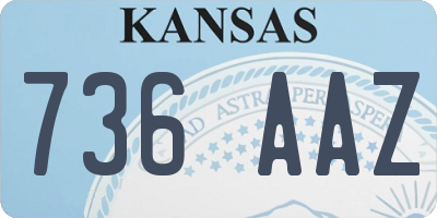 KS license plate 736AAZ
