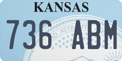 KS license plate 736ABM