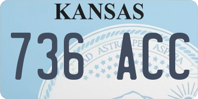 KS license plate 736ACC