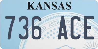 KS license plate 736ACE