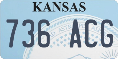 KS license plate 736ACG