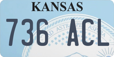 KS license plate 736ACL