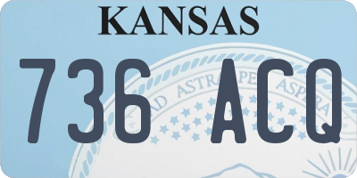 KS license plate 736ACQ