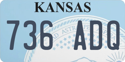 KS license plate 736ADQ