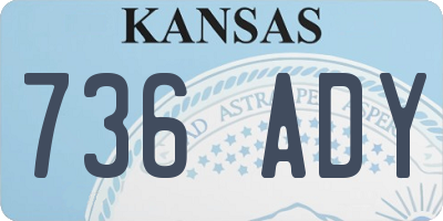 KS license plate 736ADY