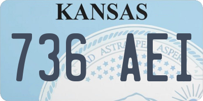 KS license plate 736AEI