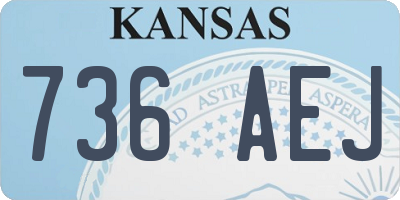 KS license plate 736AEJ