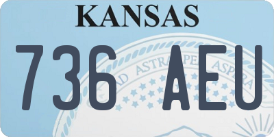 KS license plate 736AEU