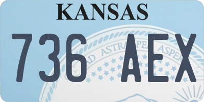KS license plate 736AEX