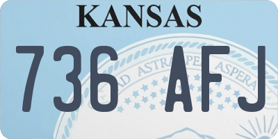 KS license plate 736AFJ