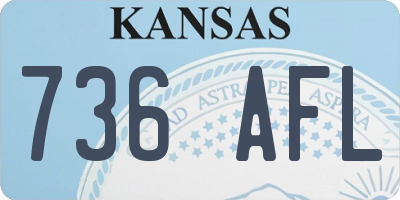 KS license plate 736AFL