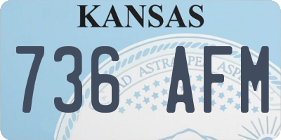KS license plate 736AFM