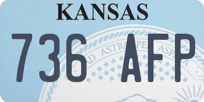 KS license plate 736AFP