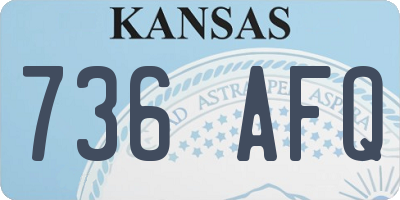 KS license plate 736AFQ