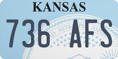 KS license plate 736AFS