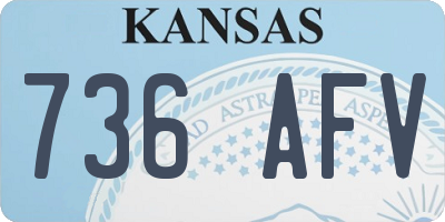 KS license plate 736AFV