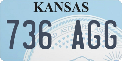 KS license plate 736AGG