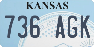 KS license plate 736AGK