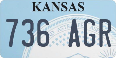 KS license plate 736AGR