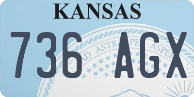 KS license plate 736AGX