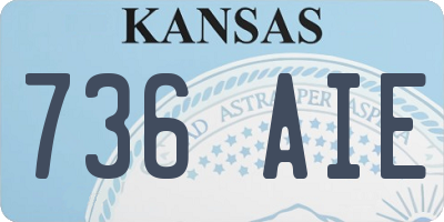 KS license plate 736AIE