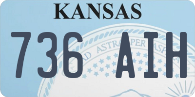 KS license plate 736AIH
